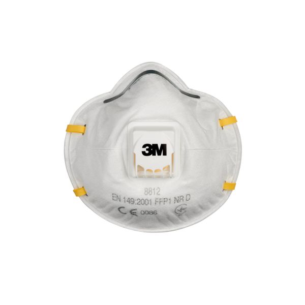 3M™ Particulate Respirator, FFP1, Valved, 8812 image 7