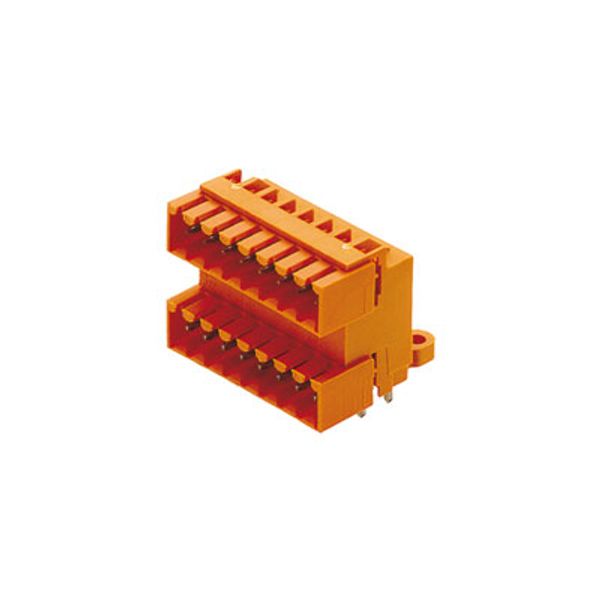 PCB plug-in connector, male header, closed side, THT solder connection, 3.50 mm, Number of poles: 6, 90°, Solder pin length (l): 4.5 mm, tinned, black, Box image 1