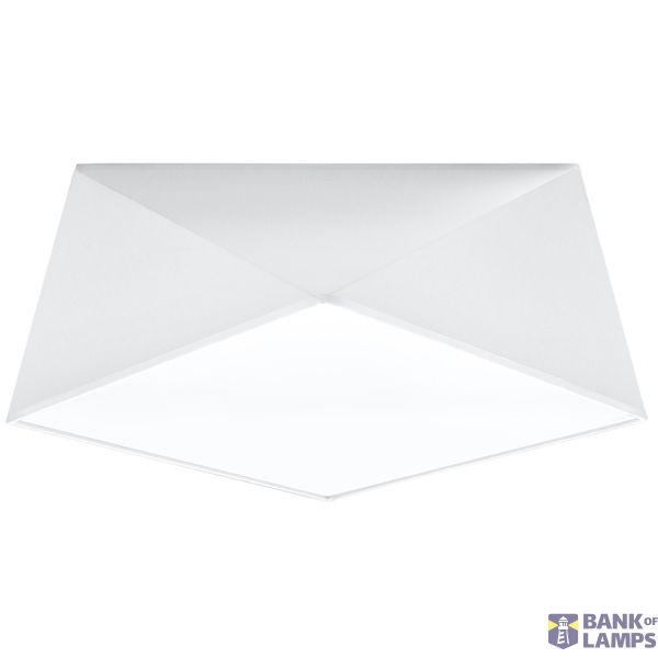 CEILING LAMP HEXA 35 WHITE E27 2X60W IP20 image 2