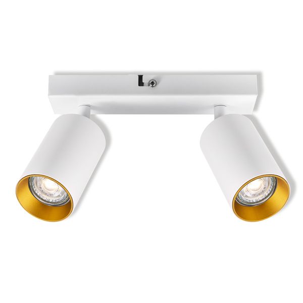 LED SPOT ETERNAL 2XGU10 WT/GD OSRAM image 1