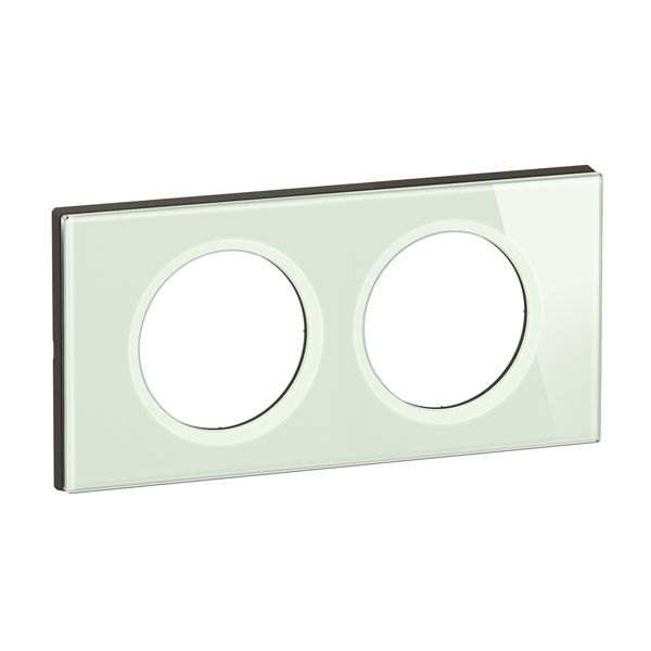 PLATE 2 GANG OPAL WHITE GLASS image 7