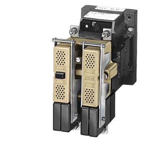 Contactor, size 12, 2-pole, Rated operating current 400 A Auxiliary switch 44E (4 NO+4 NC) image 1