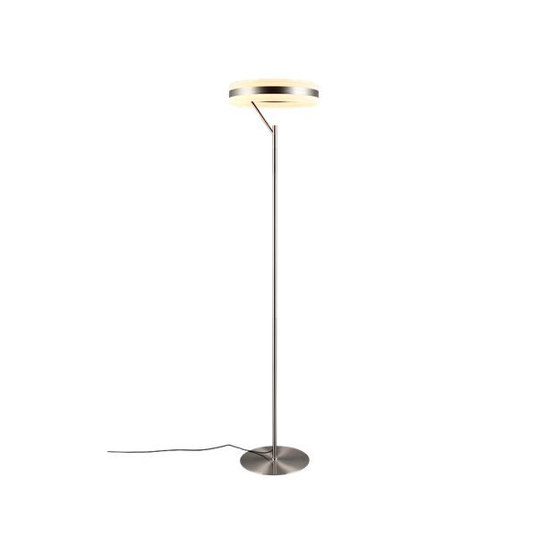 Dios LED floor lamp brushed steel image 1