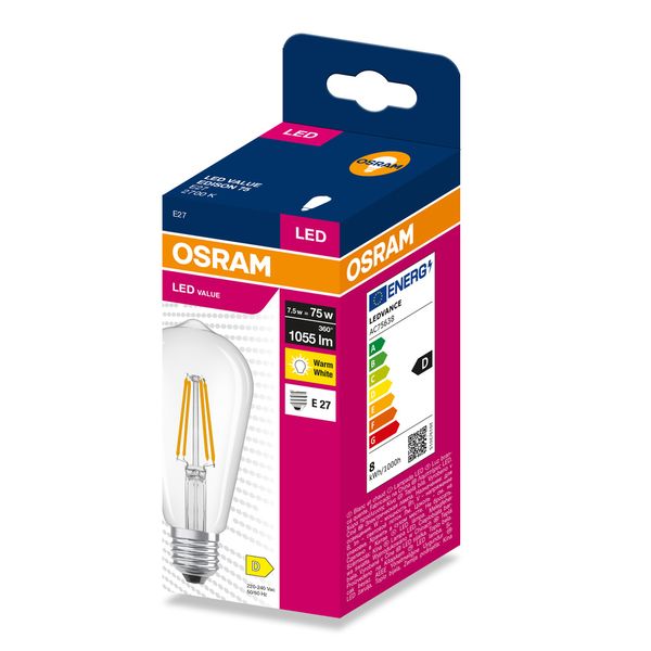 VALEDIS75 7,5W/827 230V FIL E27 FS1OSRAM image 2