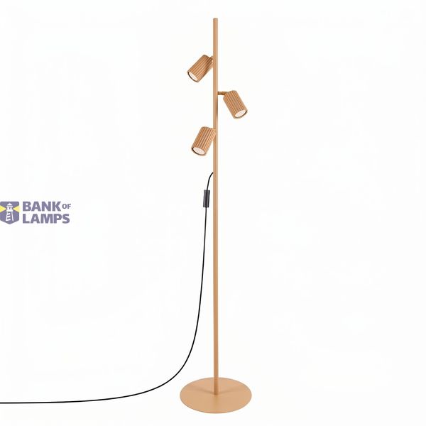 Floor lamp KARBON 3 golden image 2