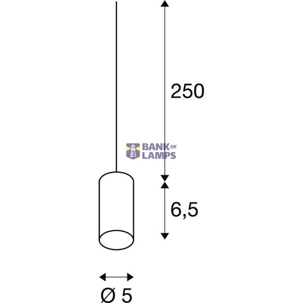 FITU E27 Pendant luminaire, bamboo dark, 2,5m cable with open ends, max. 60W image 3