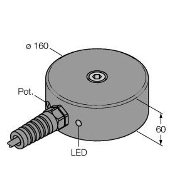 Inductive Sensor With Increased Temperature Range   NI100-Q160-AP44X/S120 image 1