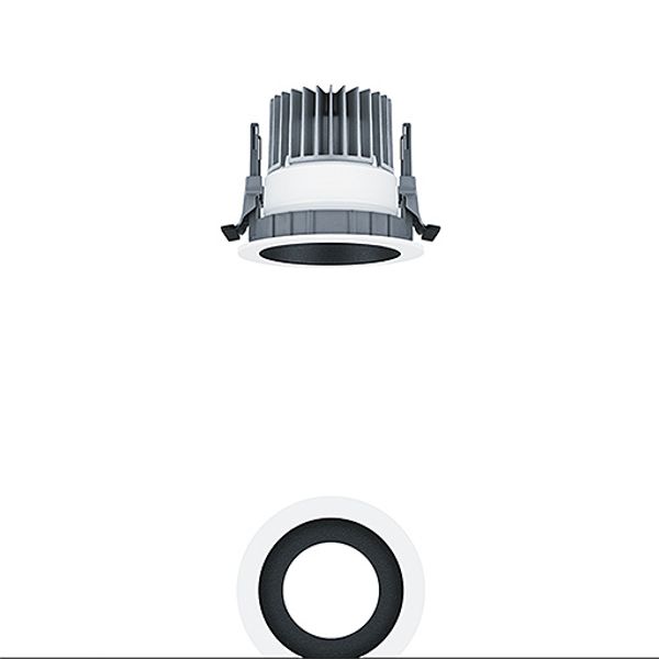 P-INF R100L 1000-927-65 LDO BK WH - LED ceiling-recessed luminaire image 1