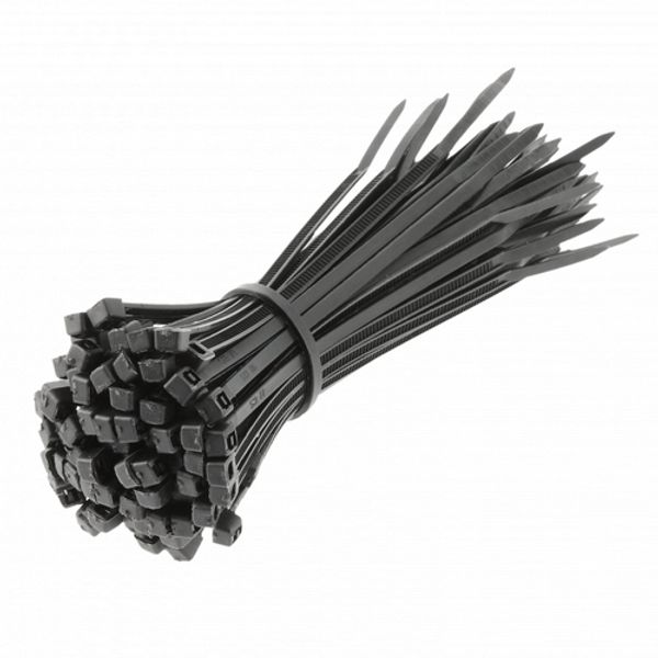 Nylon ties 2,5 x 100 mm, 100 pcs., black image 1