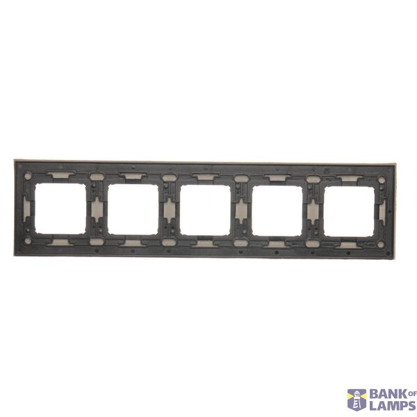 Double frame, glass, frosted black glass image 1