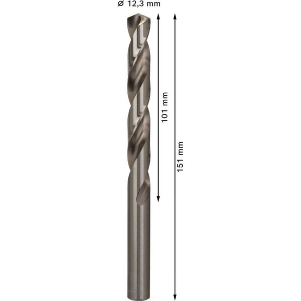 Metal drill bits HSS-G, DIN 338 12,3 x 101 x 151 mm 5 pcs. image 2