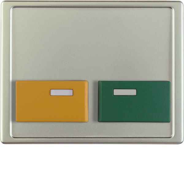 Care system center. green and yellow key, Arsys birch, stainless steel image 1