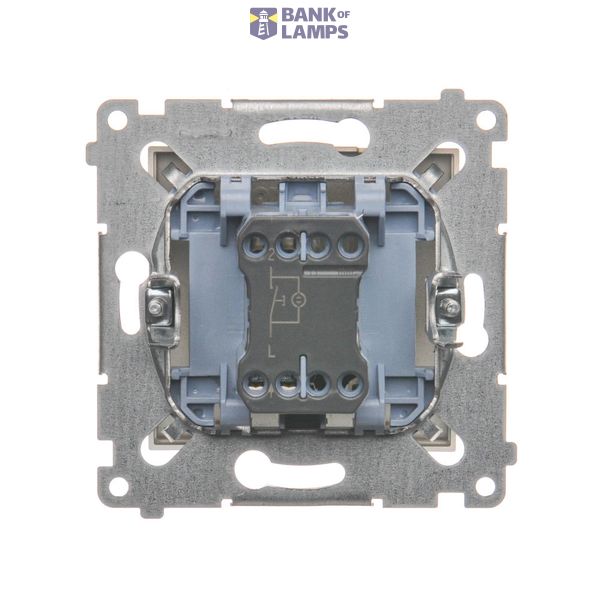 Double button for switches and push buttons, orange image 1