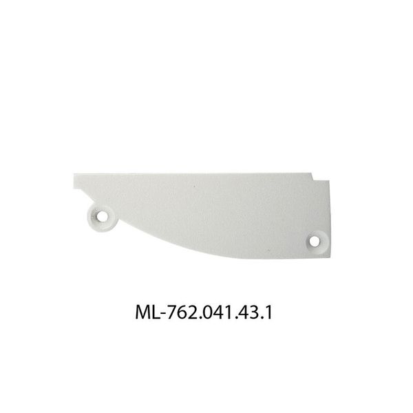 End cap without hole for AN, left, white color, 1pc image 1