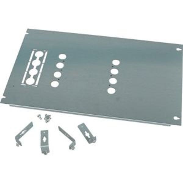 XMN130806M-BS Mounting plate, +mounting kit, for NZM1, horizontal, 3/4p, HxW=200x600mm image 4