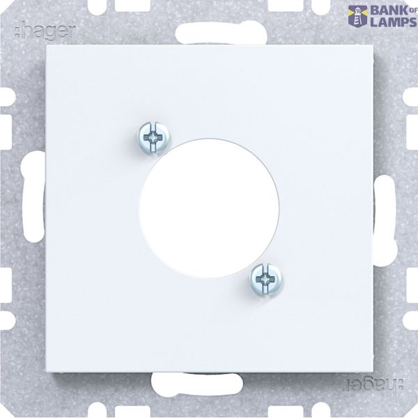 Centraalpl voor XLR connector D-serie, A.x/C.x/S.1/B.x/Q.x/K.x wit mat image 1
