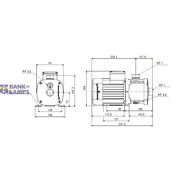 Horizontal multistage pump CM3-5 A-R-I-V-AQQV 400Y 50Hz image 3