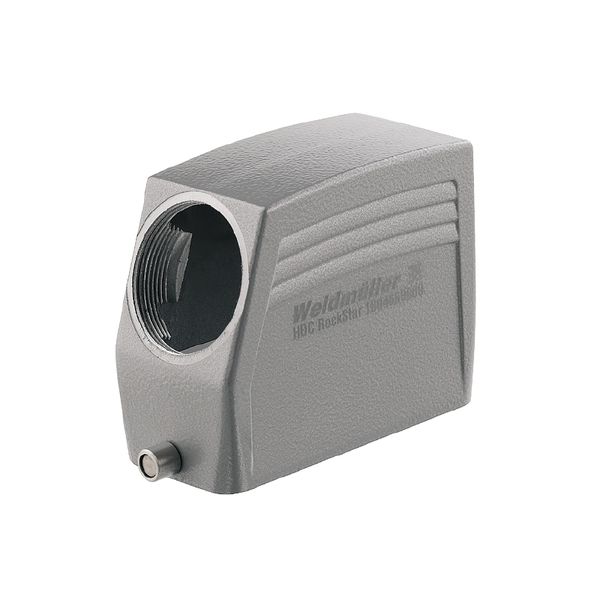 HDC enclosures, Size: 6, Protection degree: IP65, in plugged condition, Cable entry from side, Plug housing, End-locking clamp, lower side, high, Size of cable entries: M 40 image 1