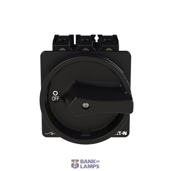 P3 Main switch, 80 A,Rear mounting, 3 pole, Form V/SVB, Black, Door co image 7