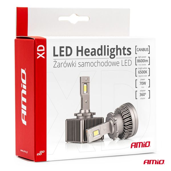 LED Headlights XD Series D2S/D2R AMiO-03311 image 1