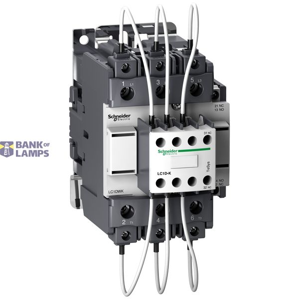 Capacitor contactor, 40kVAr/400V, 3P+1z+2ny image 1