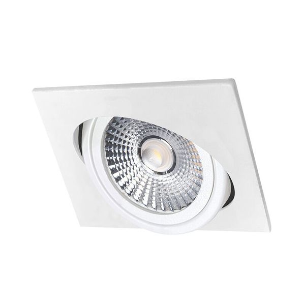PANLUX Luminaire LED VP COB 18W 1260lm 3000K square IP20 white image 1