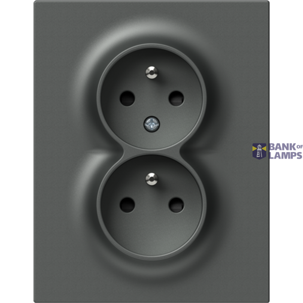 SOCKET FRENCH DOUBLE 2P+E 16A 250V~ AT F 4417113 image 1