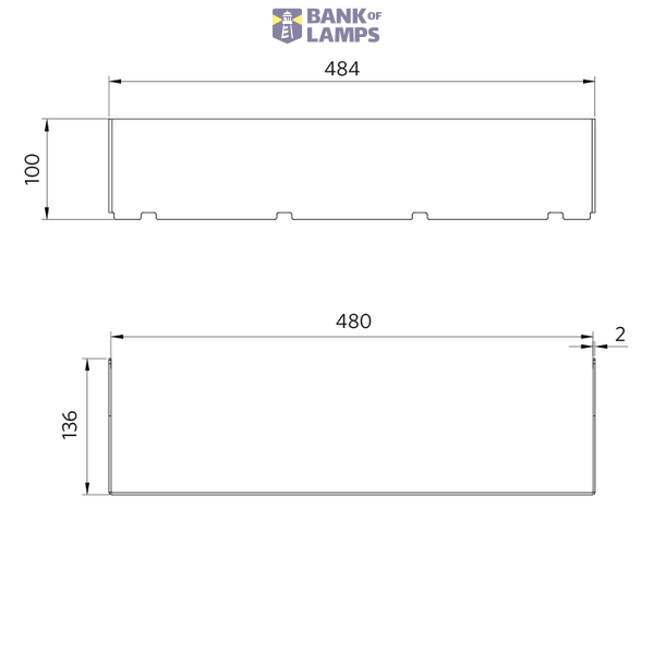 FloodOly-P Visor-Fixed-XN/N/W-1Mod image 3