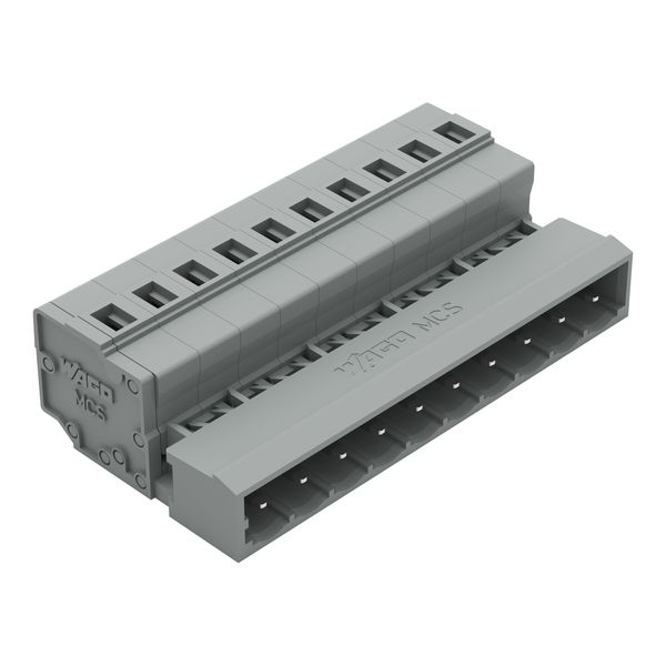 1-conductor male connector CAGE CLAMP® 2.5 mm² gray image 1
