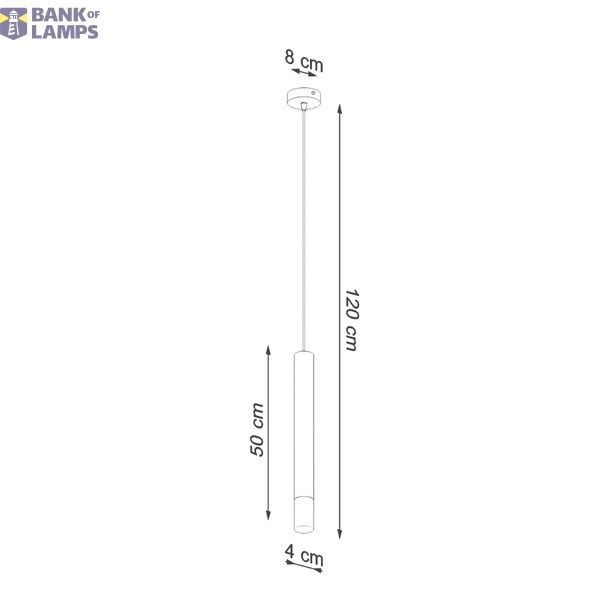 HANGING LAMP WEZYR 1 BLACK G9 1X40W IP20 image 3