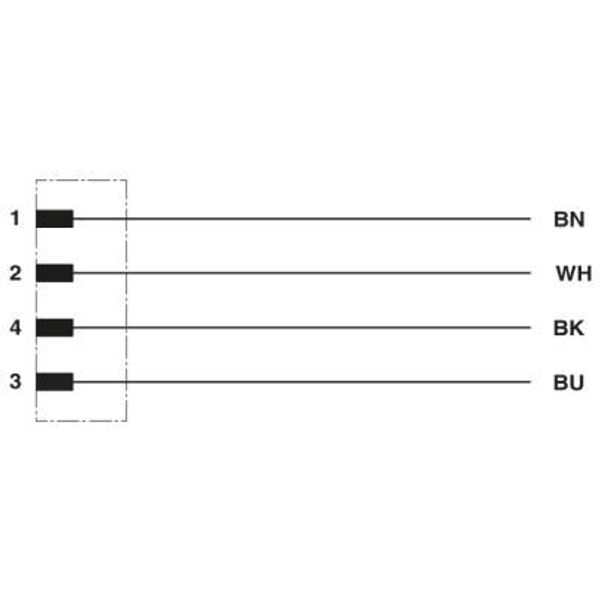 SACC-E-MS-4CON-M16/1,5 SCO YE - Device connector front mounting image 2
