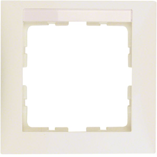 Frame 1gang, lab. field, S.1, white glossy image 1