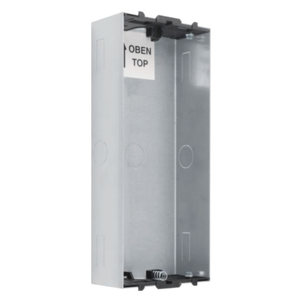 Housing size 1 flush-mounted for door station stainless steel ONE for door intercom systems image 1