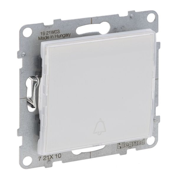ONE-WAY PUSH-BUTTON ILLUMINATED LABELHOLDER WHITE image 1