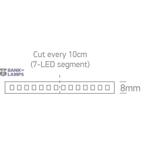 LED STRIP 24V DC EW 5m ROLL 9,6W/m IP20 image 2