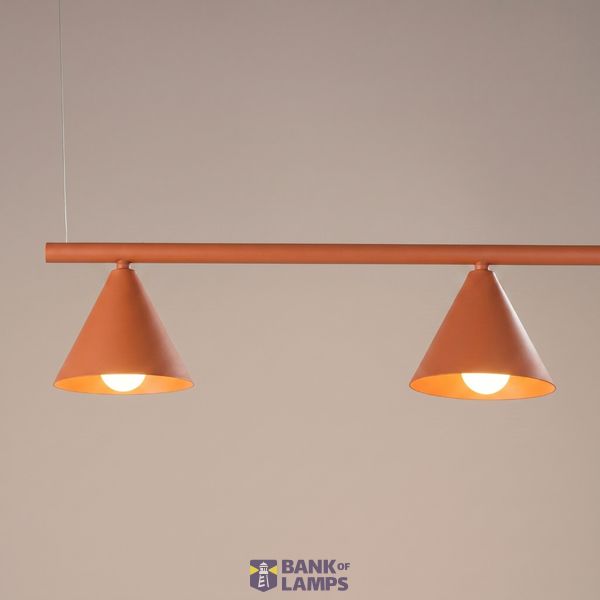 Chandelier NOX 4L red ochre image 5