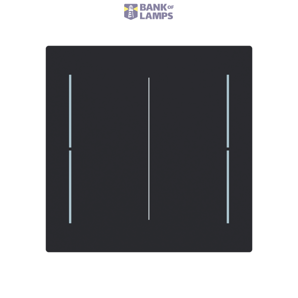 LFW/A.2.70.1-45M Cover plate black matt - Trevion® image 1