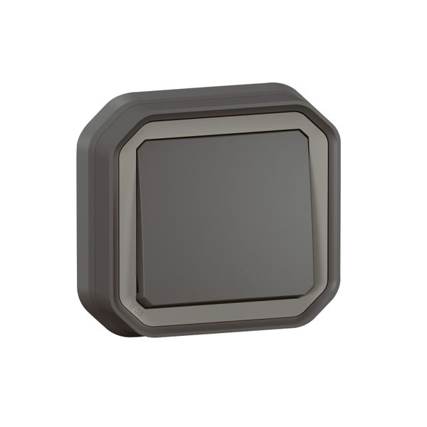 PLEXO 1 GANG 2-WAY SWITCH - ANTHRACITE - FLUSH image 1