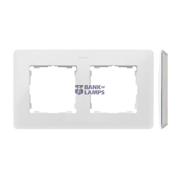 Double frame, white, gray base image 1