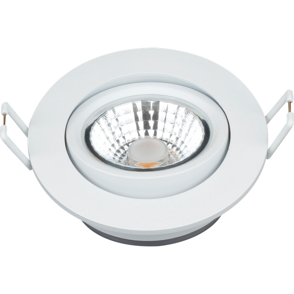 HALUX LED Slim Downlight 6W Dim-to-Warm 2100-2700K 427Lm 36° CRI>95 Flicker-Free Cutout 68 mm (Internal Driver Included) IP44 IK04 White  THORGEON image 3
