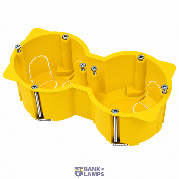Drywall Switch Box Double IP30 image 1
