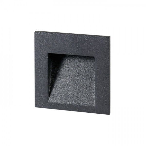 TESS SQ recessed anthracite grey 230V LED 3W IP54 3000K image 1