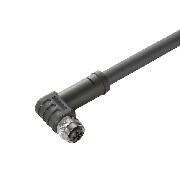 Power cable, One end without connector, M12, Number of poles : 4, 10 m, Socket, angled, Shielded: No, LED: No, Sheath material: PUR, Halogen: No image 2