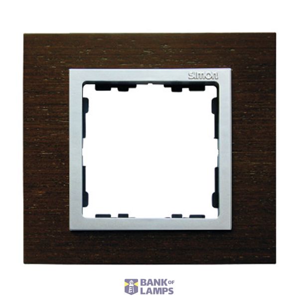 Single frame, wood, Wenge / Aluminum matt image 1