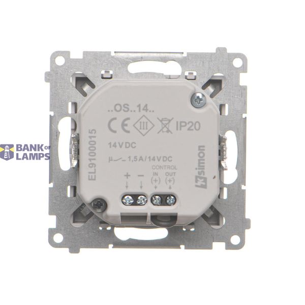 LED luminaire with motion sensor, 14V, (module), Simon 24, IP20, graphite mat, Col. temp.: 5700°K image 2