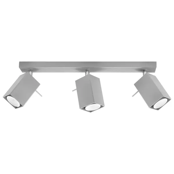 CEILING LAMP MERIDA 3 GREY GU10 3X40W IP20 image 1