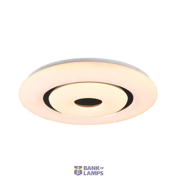 WiZ Rana LED ceiling lamp 50 cm white/black RGBW image 1