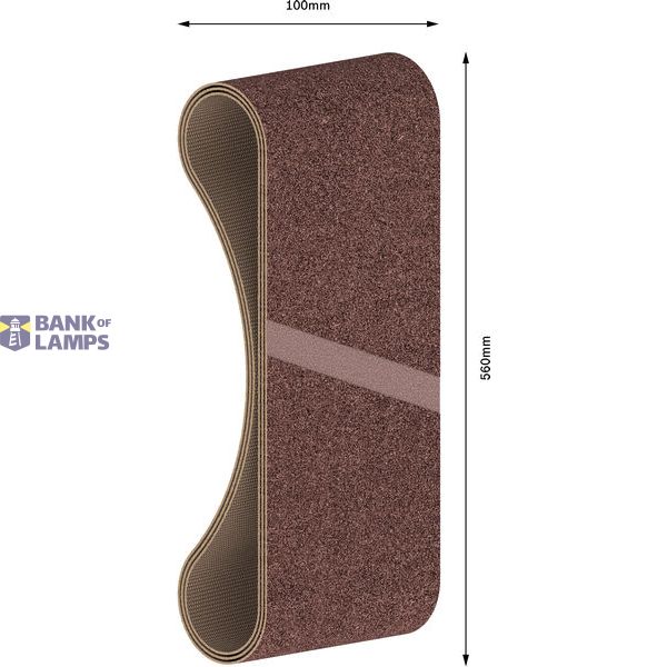 3-piece X440 sanding belt set 100 x 560 mm, 60 image 1