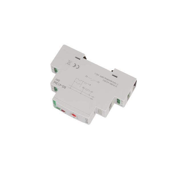 Bistable relay with timer and contact position memory, for DIN rail. BIS-413M-24V image 3