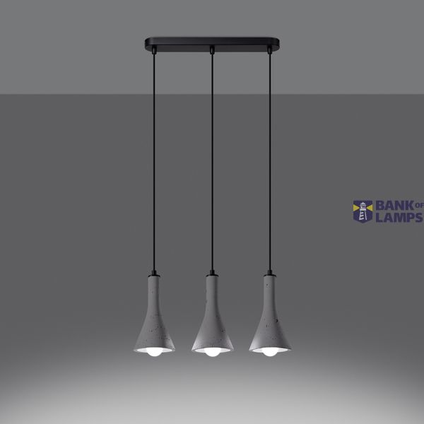 HANGING LAMP REA 3L CONCRETE E14 3X12W IP20 image 4
